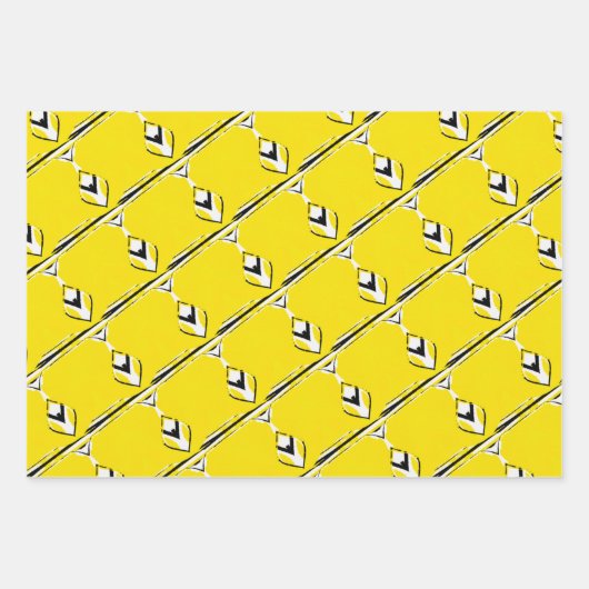 Gelb Geschenkpapier Set (Vorderseite 2)