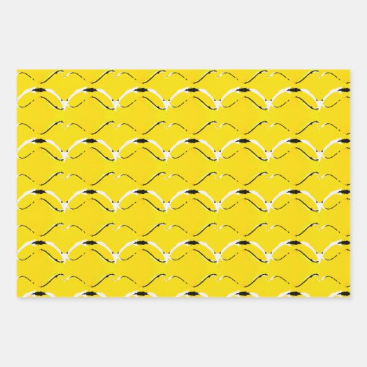 Gelb Geschenkpapier Set (Vorderseite)