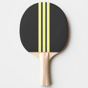 Gelb gestreifter Sport Ping-Pong-Schläger Tischtennis Schläger