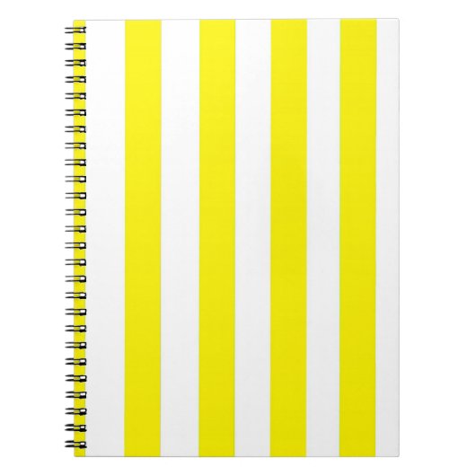 Gelb gestreiftes Notizbuch Notizblock (Vorderseite)