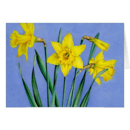 Gelb gestrichene Aquarelltöne Kunstkarte