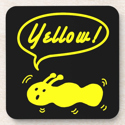 Gelb! Getränkekasten Getränkeuntersetzer (Vorderseite)