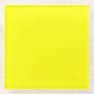 Gelb Glasuntersetzer