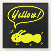 Gelb! Glasuntersetzer (Vorderseite)