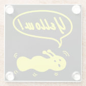 Gelb! Glasuntersetzer (Rückseite)