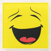 GELB GLASUNTERSETZER (Vorderseite)