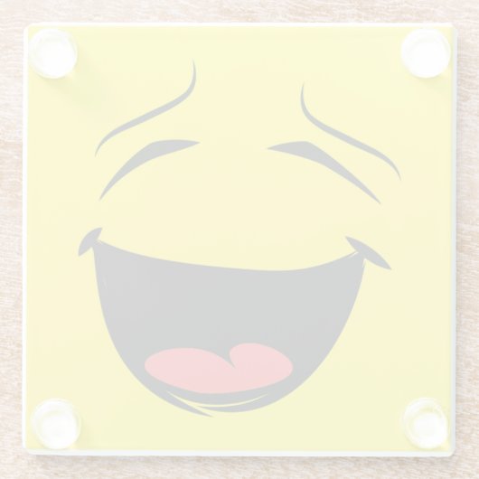 GELB GLASUNTERSETZER (Rückseite)