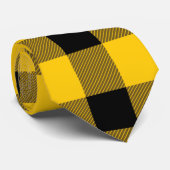 Gelb / Gold Buffalo Country Lumberjack Kariert Krawatte (Gerollt)