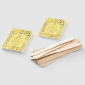 Gelb Gold Deco Chic Glam Hochzeitsprogramm Fächer (Non-assembled)