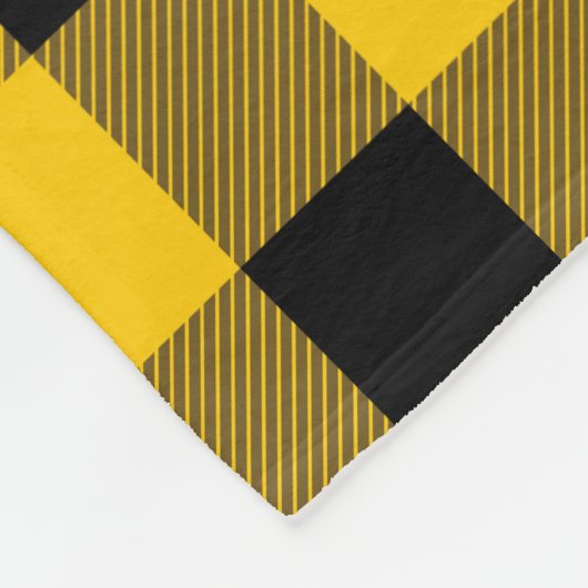 Gelb/Goldbüffel Lumberjack Kariert Fleecedecke (Ecke)