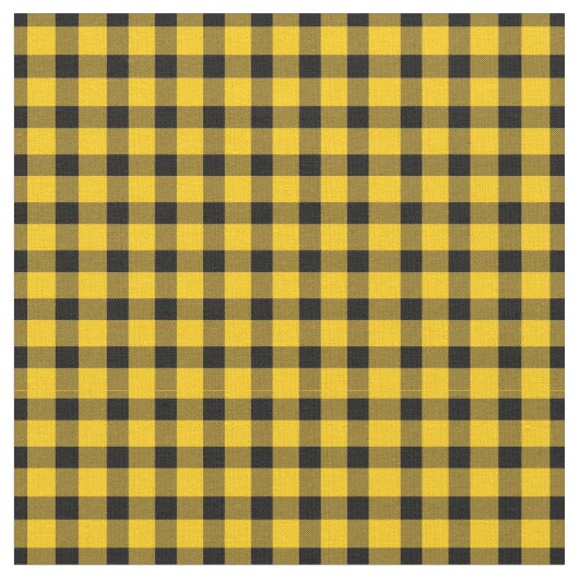Gelb/Goldbüffel Lumberjack Kariert Stoff (Nahaufnahme)