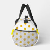 Gelb-goldene Wildblumen-Foto-Name-Monogramm Duffle Bag (Rechts)