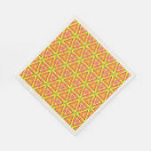 Gelb-goldenes Dreieckmuster Serviette (Ecke)