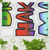 Gelb goldgelb Brasilien Hakuna Matata Kunstdrucken Geschirrtuch (Gefaltet)