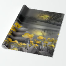 Gelb & Grau 2021 Farbe 'Wedding' Sunset Dekor