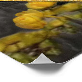 Gelb & Grau 2021 Farbe 'Wedding' Sunset Dekor Poster (Ecke)