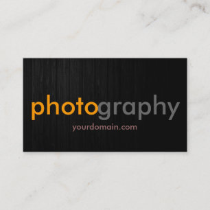 Gelb Grau Holz Fotograf Künstler Visitenkarte