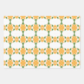 Gelb-Grau und dunkelgrün Geschenkpapier Set (Vorderseite 3)