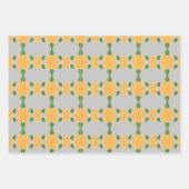 Gelb-Grau und dunkelgrün Geschenkpapier Set (Vorderseite 2)