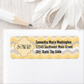 Gelb/grau Zickzack Zigzag (Insitu)