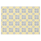 gelb-graues Winterferienmuster Tischdecke (Vorderseite (Horizontal))