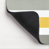 Gelb-Graustreifen-Muster-Mousepad Mousepad (Ecke)