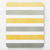 Gelb-Graustreifen-Muster-Mousepad Mousepad (Vorne)