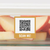 Gelb grün blau scanne mich! QR-Code-Labels Etiketten (Befestigt)