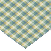 Gelb, grün, blau und Kariert Kurzer Tischläufer (Ecke)