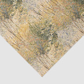 Gelb Grün Braune Bäume Seidenpapier (Ausschnitt)