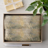 Gelb Grün Braune Bäume Seidenpapier (Geschenk)
