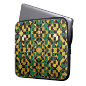 gelb grün  laptopschutzhülle (Vorderseite Links)