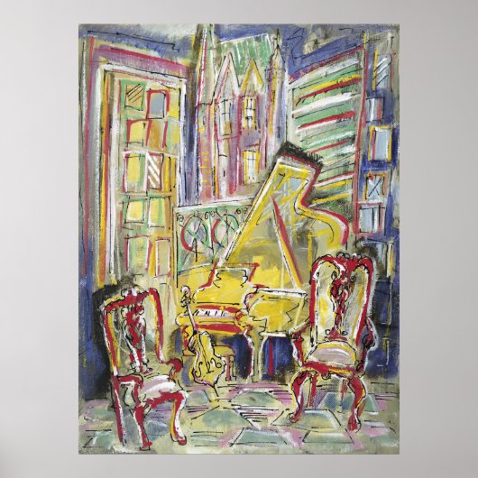 Gelb, grün, mellow poster (Vorne)