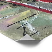 Gelb, grün, mellow poster (Ecke)