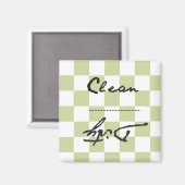 Gelb grün oder dunkel magnet (Vorderseite/Rückseite)