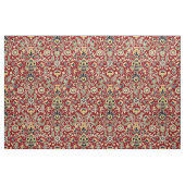 Gelb, grün, schwarz auf tiefrot stoff (Fat Quarter (45,7 x 55,9 cm))