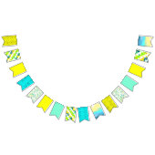 Gelb , grün , türkis , Urlaub Wimpelkette (Alle)