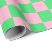 Gelb grün und rosa geschenkpapier (Rolleneckpunkt)