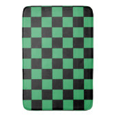 Gelb grün und schwarz badematte (Vorderseite Vertikal)