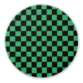 Gelb grün und schwarz keramikknauf (Vorderseite)
