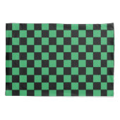 Gelb grün und schwarz kissenbezug (Rückseite)