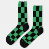 Gelb grün und schwarz socken (Linkes Detail)