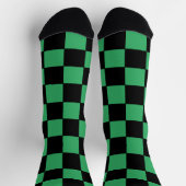 Gelb grün und schwarz socken (Oben)