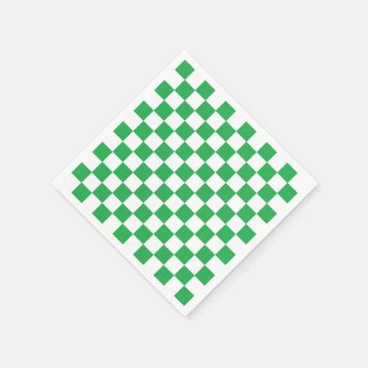 Gelb grün und weiß serviette (Ecke)