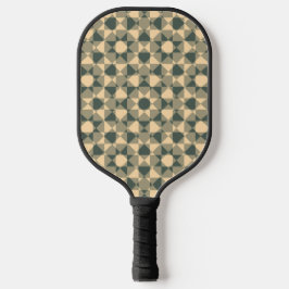 Gelb Grüne Checker-Diamant-Karomuster Pickleball Schläger