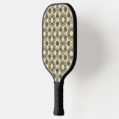 Gelb Grüne Checker-Diamant-Karomuster Pickleball Schläger (Links)