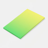 Gelb-Grüne Farbe Post-it Klebezettel (angewinkelt)