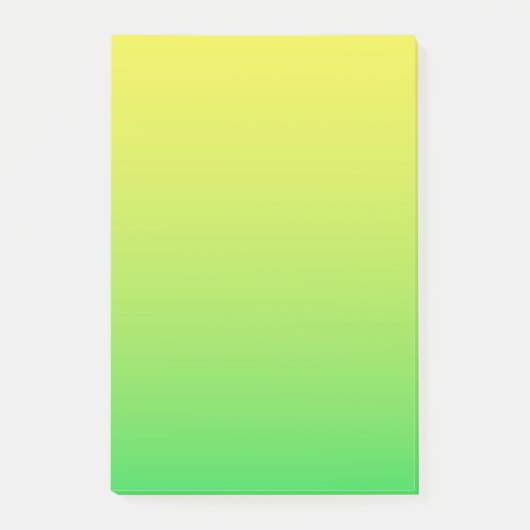 Gelb-Grüne Farbe Post-it Klebezettel (Vorderseite)