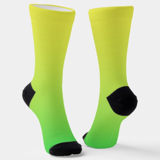 Gelb-Grüne Farbe Socken (Gewinkelt)