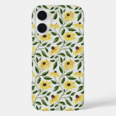 Gelb grüne Sonnenblume Wasserfarbe Wildblume Case-Mate iPhone Hülle (Rückseite)